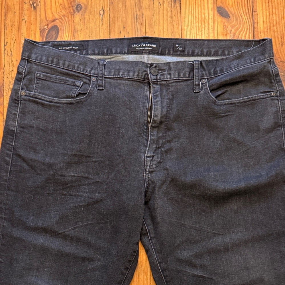 Lucky Brand Men's Dark Gray/Black 410 Slim Jeans